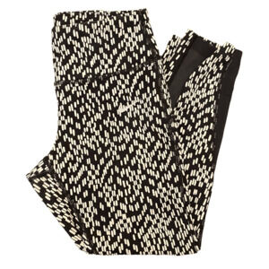 Nike Epic Lux Running Crops Black and White Design Mesh Detail XS